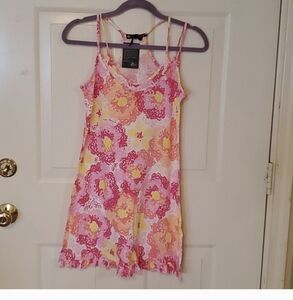 Valerie Bertinelli Pink and Yellow Patterned Nighty